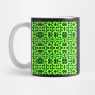 Pretty Green Leaves Lucky Clover Greenery Pattern 6 Mug